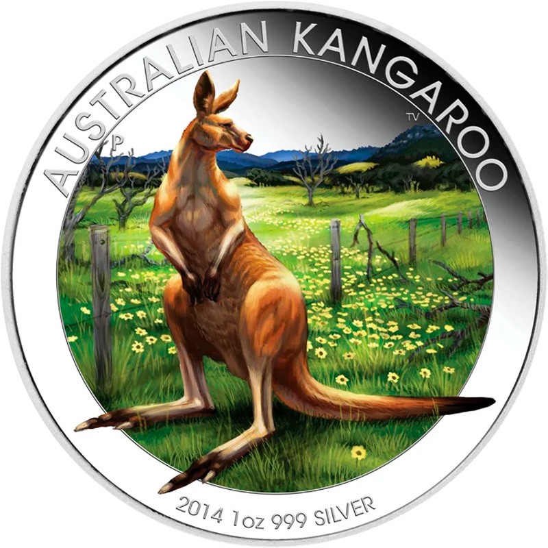 Серебряная монета Австралии 