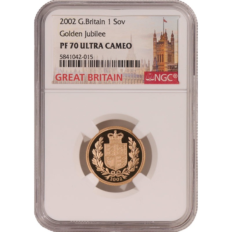 Золотая монета Великобритании 