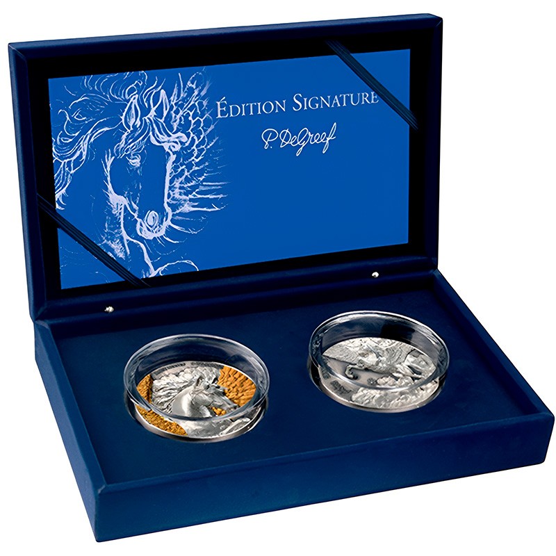 Набор из 2-х серебряных монет Кот-д’Ивуара 